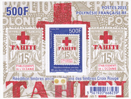 Polynésie Française / Tahiti / Bloc Feuillet / Croix Rouge 2015 - Neuf - Hojas Y Bloques