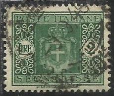 ITALIA REGNO ITALY KINGDOM 1945 LUOGOTENENZA SEGNATASSE TAXES TASSE POSTAGE DUE FILIGRANA RUOTA WHEEL LIRE 2 USATO USED - Portomarken