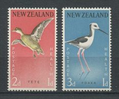 Nlle Zélande 1959 N° 379/380 ** = MNH Superbes  Cote 2 € Faune Oiseaux Birds Fauna Santé Enfance Animaux - Unused Stamps