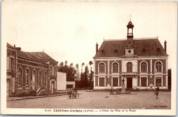 45 CHATILLON COLIGNY -- Vue De La Poste Et Hotel De Ville - Chatillon Coligny