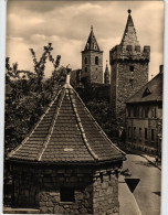 Stassfurt - Turmgasse Mit Eulenturm Und Blick Zum Schiefen Turm - Stassfurt