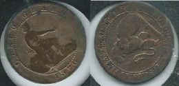 SPAIN ESPAÑA 1870 GOBIERNO PROVISIONAL I REPUBLIC 5 CENTIMOS DE PTA COPPER COBRE BIEN CONSERVADA SIN DESGASTE - Altri & Non Classificati