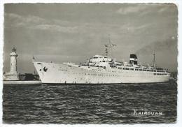 CPSM LE PAQUEBOT " KAIROUAN ", COMPAGNIE MIXTE - Dampfer