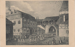 Litho Stich AK Zittau Innere Ansicht Des Böhmischen Tores Abgetragen 1826 Böhmisches Tor Bei Hartau Olbersdorf Bertsdorf - Zittau
