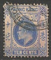 Timbres - Grande-Bretagne (ex-colonies Et Protectorats) - Hong Kong -  1904-1909 - 10 Cents - - Gebruikt