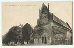 Morlaas   (64.Pyrénées-Atlantiques)  L´Eglise Et La Place Depaul - Morlaas