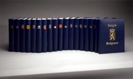 DAVO STOCKBOOK 64 PAGES, NAME AND MATCHING COAT OF ARMS ++ EUROPE - Binders With Pages