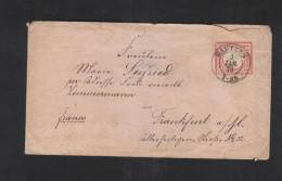 Dt. Reich Brief Uff. 4 Inf. Reg. Bautzen 1873 Siegel - Brieven En Documenten