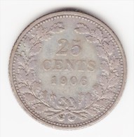 @Y@  NEDERLAND  25 Cent 1906    (2939) - 0.5 Centavos