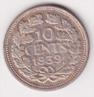 @Y@  NEDERLAND  10 Cent 1939    (2935)  Prachtig Patina - 0.5 Cent