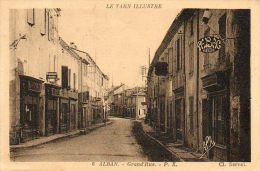 CPA - ALBAN (81) - Aspect De La Grande'Rue En 1934 - Alban