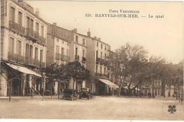 66- Pyrén. Orientales _Bangnuls -sur-Mer_ Le Quai_ Voitures - Banyuls Sur Mer