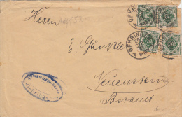 3746FM- PORTO-WURTTEMBERG VALUE STAMPS ON COVER, 1921, GERMANY-WURTTEMBERG - Brieven En Documenten