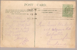 England & Irland & Bilhete Postal,The Irish Jaunting Car, Dublin , Birmingham, England 1909 (5) - Cartas & Documentos