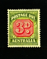 AUSTRALIA - 1946  POSTAGES DUES  3d  REDRAWN CofA  WMK  MINT NO GUM  SG D122 - Segnatasse