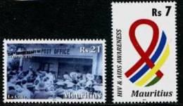 MAURITIUS 2011 // Ann Divers 150 Ann Poste A Rodrigues Et Lutte Contre Le Sida  // 2v NEUFS - MNH // - Mauritius (1968-...)