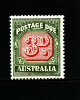 AUSTRALIA - 1960  POSTAGES DUES  3d  NO WMK  MINT NH  SG D134 - Port Dû (Taxe)