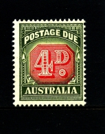 AUSTRALIA - 1959  POSTAGES DUES  4d  NO WMK  DIE I MINT NH  SG D135 - Strafport