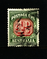 AUSTRALIA - 1959  POSTAGE   DUES  4d  NO WMK  DIE II  FINE USED  SG D135a - Portomarken