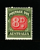 AUSTRALIA - 1958  POSTAGES DUES  8d  NO WMK  DIE II  MINT  SG D138a - Segnatasse