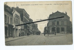 CPA   -  Montreuil Sous Bois  - Grande Rue - Hôtel Des Postes Et Casino - Montreuil