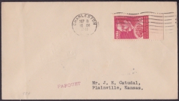 NA-68 CUBA 1940 QUESADA. PAQUEBOT 1941 THE SANTIAGO TERMINAL TO KANSAS, US. PARQUET. - Lettres & Documents