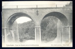 Cpa De Belgique Liège Trois Ponts -- Pont Du Chemin De Fer à La Bifurcation   FEV16 12 - Trois-Ponts