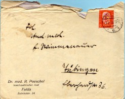 Fulda - Brief Von Dr. Poeschel Mit Inhalt 1933 - Fulda