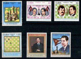 CUBA Echec, Echecs, Chess, Ajedrez. Yvert N° 2864/69 ** MNH - Echecs