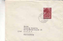 Liechtenstein - Lettre De 1960 - Oblitération Vaduz - Arbres - Valeur 9,50 Euros - Brieven En Documenten