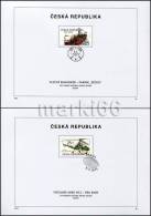 Czech Republic - 2013 - Historical Transportation - Helicopter And Steam Boat - FDS (first Day Sheet)  Set - Covers & Documents