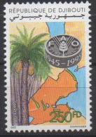 Djibouti Dschibuti 1995 Mi. 617 ** Neuf MNH FAO 1945 - 1995 WFO Palm Tree Palmier Map Carte Géographique RARE ! - Yibuti (1977-...)