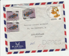 Kinshasa 1980 - Lettre Cover Brief - !! Déchirure Déchirée - Gebruikt