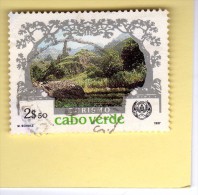 TIMBRES -  STAMPS - CAP VERT / CAPE VERDE - 1987 - TOURISME -  VUES DU CAP VERT - TIMMBRE OBLITÉRÉ - Kap Verde