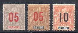 Réunion N° 73 - 76 - 77 - Neufs Charniere - Unused Stamps