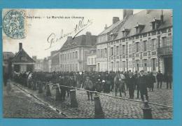 CPA Métier Maquignons Le Marché Aux Chevaux DOULLENS 80 - Doullens