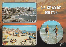 LA GRANDE MOTTE (34) - La Plage Et Le Port - Sonstige Gemeinden