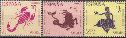 Sahara Espagnol 1968 Michel 296 - 298 Neuf ** Cote (2005) 0.80 Euro Signes Du Zodiaque - Sahara Espagnol