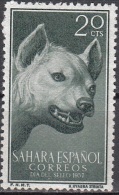 Sahara Español 1957 Michel 175 Neuf ** Cote (2005) 0.40 Euro Hyène Rayée - Spanish Sahara