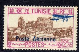 Tunisie P.A.  N° 15  XX  200 F. Bleu Et Bleu-noir Sans Charnière, TB - Poste Aérienne