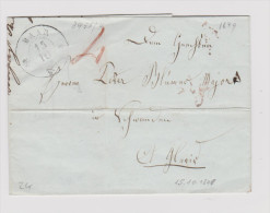 Heimat ZG Baar 1849-10-15 Brief > Schwanden GL - 1843-1852 Correos Federales Y Cantonales