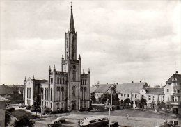 Fürstenberg / Havel - S/w Marktplatz Und Kirche - Fuerstenberg