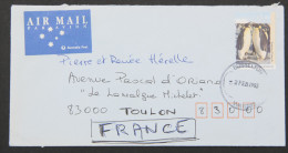 Australian Antarctic Territory, Cover 1993, Buselton WA --> Toulon, France 1 $ 20 Emperor Penguins - Brieven En Documenten