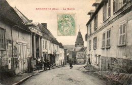 CPA- SONGEONS (60) - Aspect Du Quartier De La Mairie En 1906 - Songeons