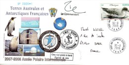Pli Année Polaire Internationale  ( Cachets Et Signature ) 2 Scan - Lettres & Documents