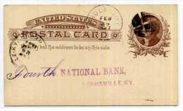 ETATS UNIS / USA / ENTIER POSTAL  / STATIONERY / REPIQUAGE / FIRST NATIONAL BANK / NICHOLASVILLE - Otros & Sin Clasificación