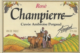 Rose - CHAMPIERRE - Cuvee Ambroise Pergaud - 12° - Vino Rosato