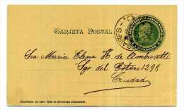 ARGENTINE / ENTIER POSTAL  / STATIONERY /  AVEC REPIQUAGE  / BUENOS AIRES - Postwaardestukken