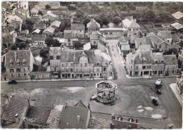 Cpsm   ATTIGNY VUE AERIENNE LA PLACE CHARLEMEGNE - Attigny