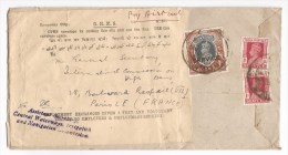 Pas Connaisseur - Lettre Avec Timbres INDIA - POSTAGE - SERVICE - 1936-47 Koning George VI